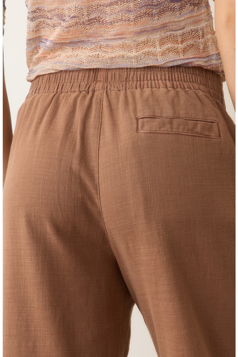 Elle Relaxed Crop Pants, Alternate, color, CHOCOLATE MALT