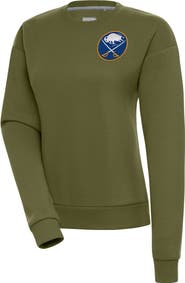 ANTIGUA Women's Antigua Olive Buffalo Sabres Victory Pullover Sweatshirt