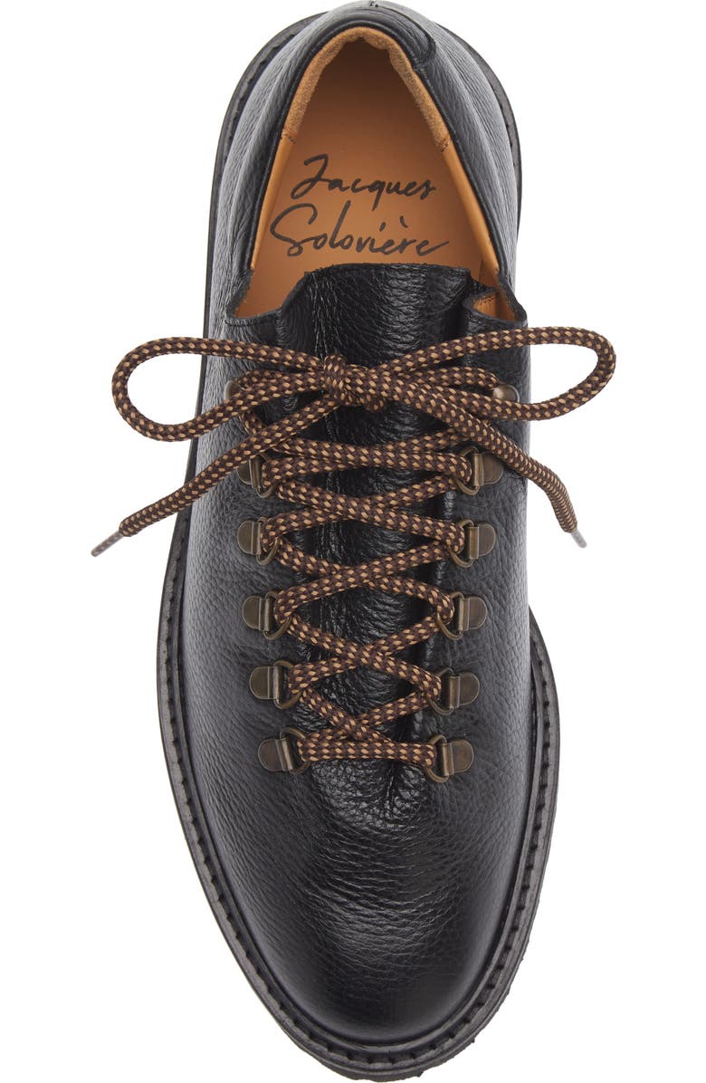 JACQUES SOLOVIERE Rasmus Lug Sole Wholecut Shoe, Alternate, color, Black