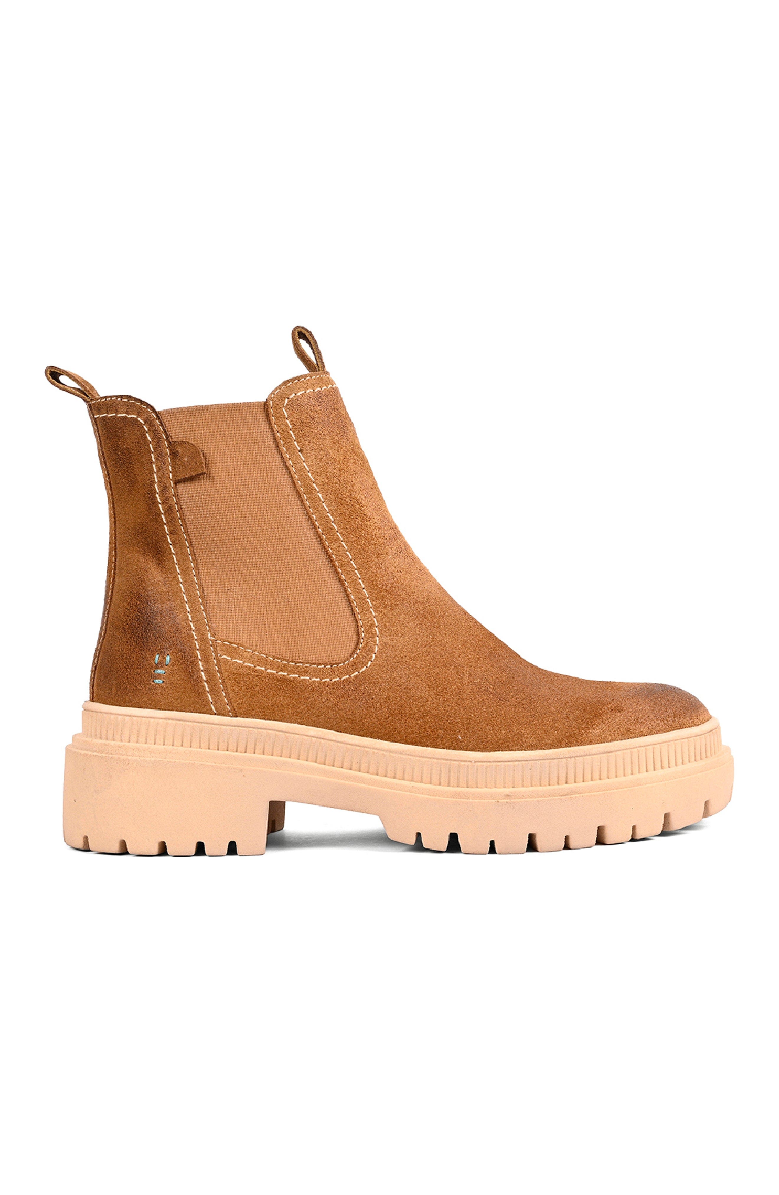 Indwelt  Chelsea Boot, Alternate, color, Tan Suede