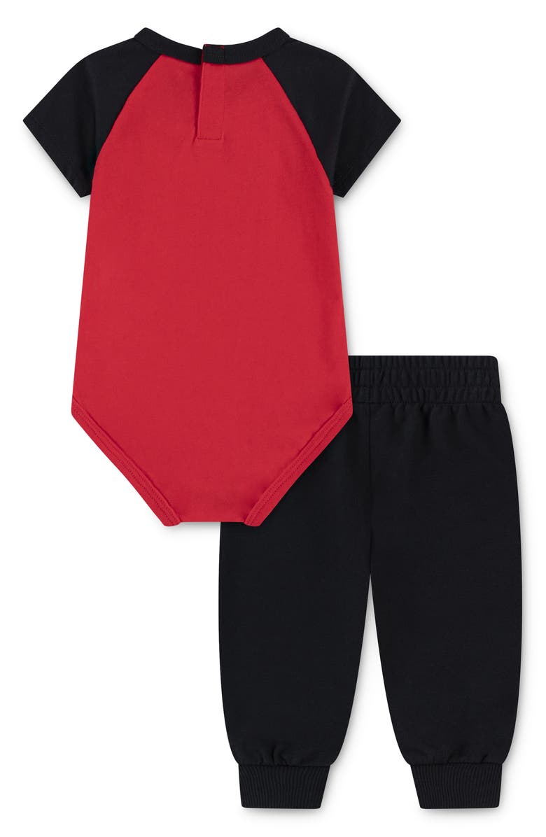 Nike Graphic Bodysuit & Joggers Set, Alternate, color, Black