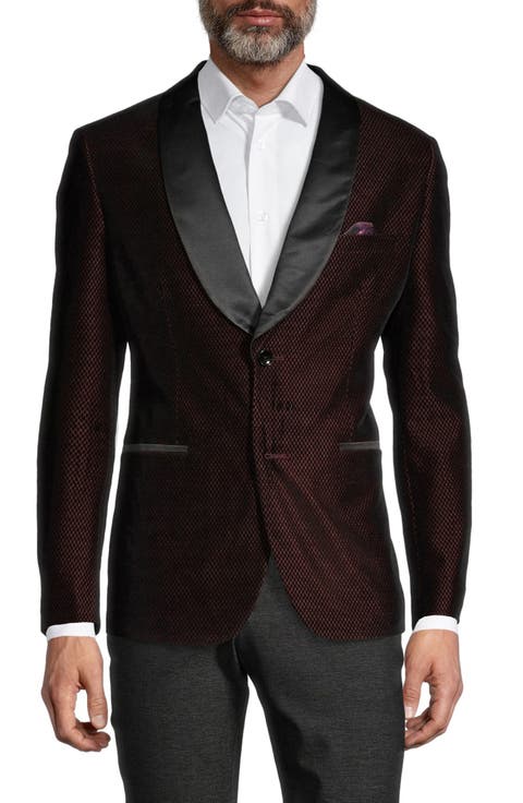 Shawl Collar Two Button Tuxedo Jacket