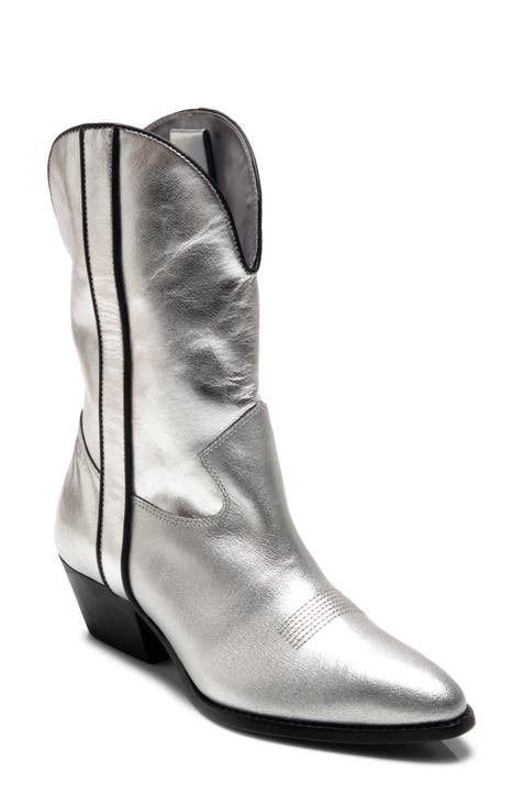 Women s Metallic Ankle Boots Booties Nordstrom