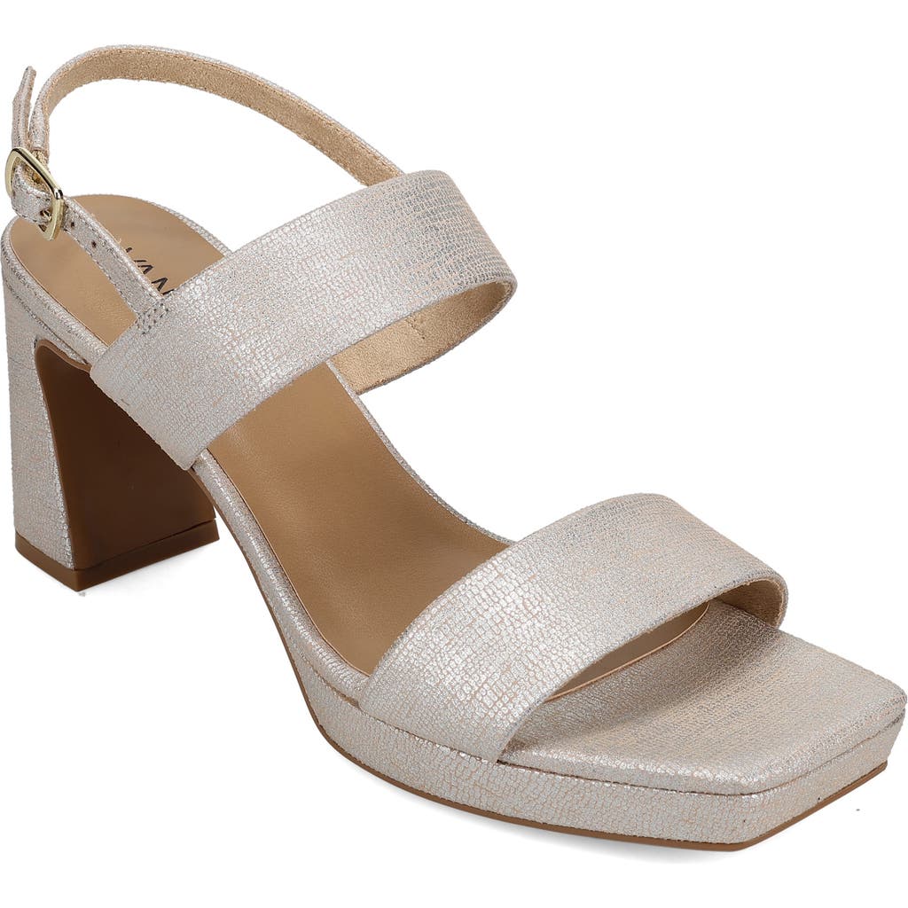 Vaneli Maida Slingback Platform Sandal In Perla