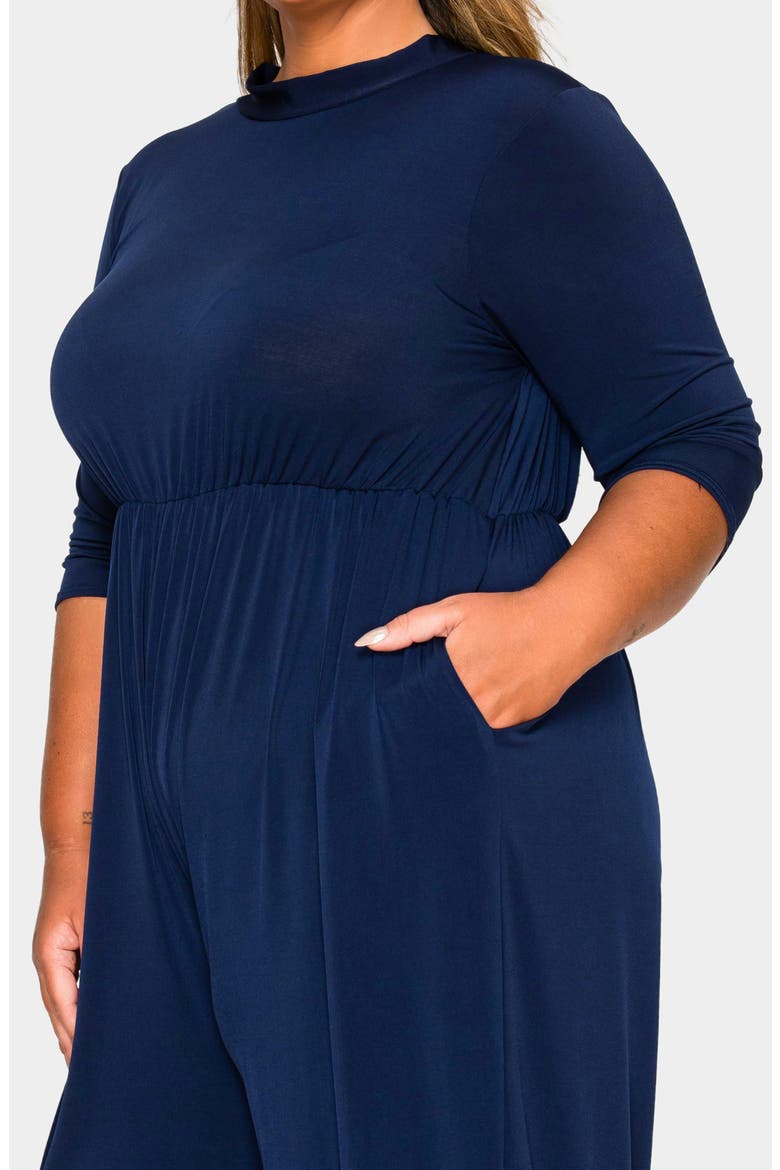 Summer Wide Leg Jumpsuit, Alternate, color, NAVY