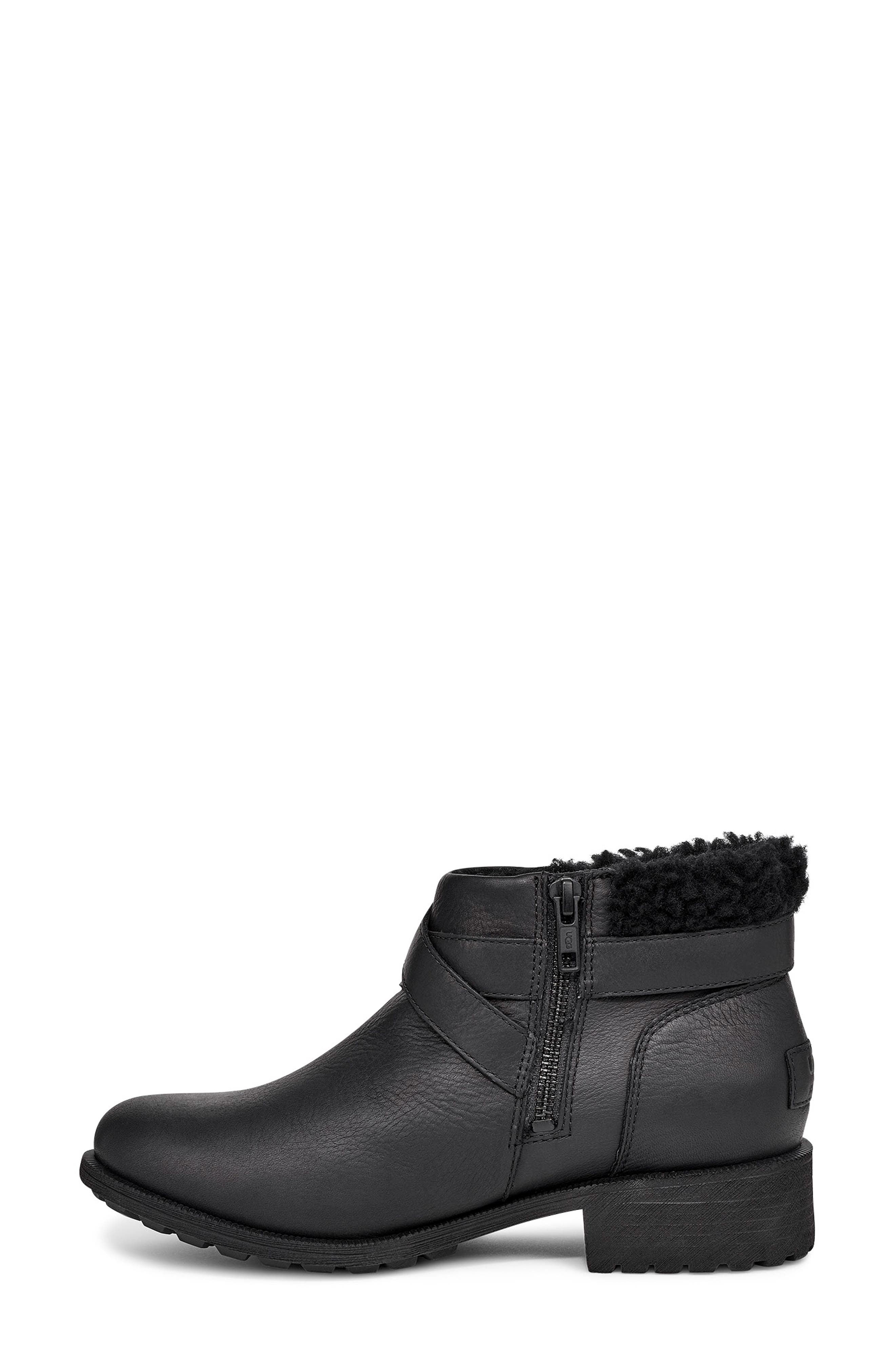 Benson II Waterproof Bootie, Alternate, color, BLACK LEATHER