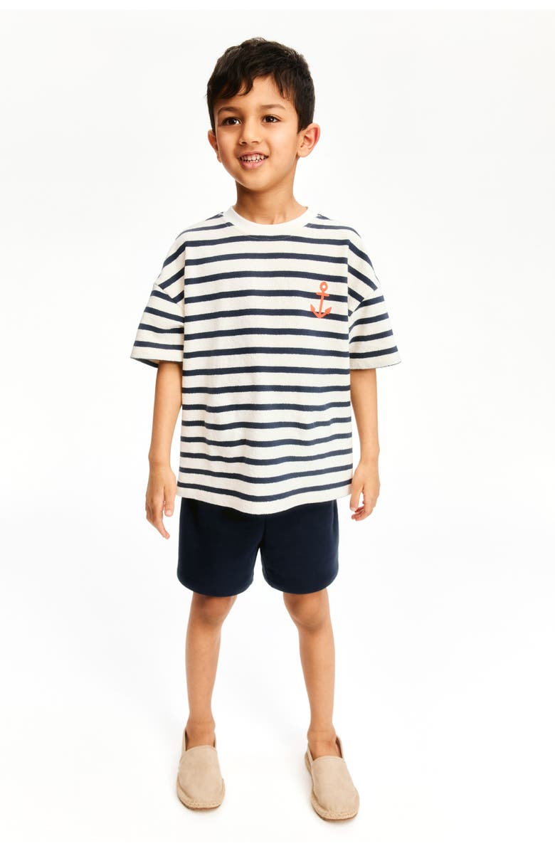 H&M 2-piece Cotton Set, Main, color, Navy Blue/Anchor