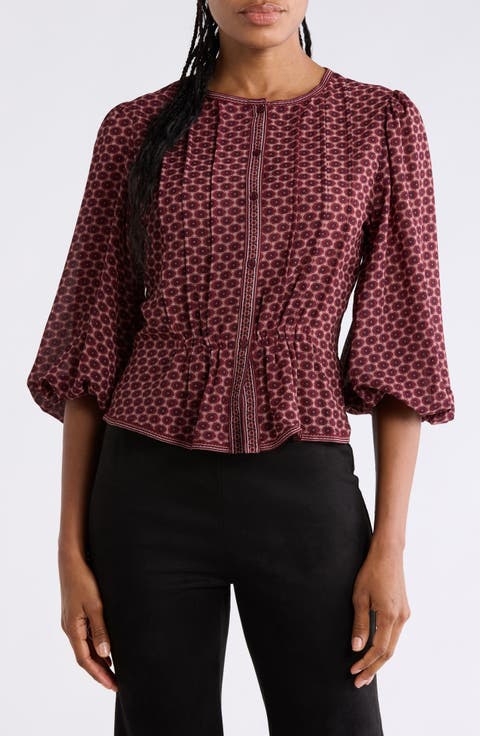 Bubble Sleeve Top