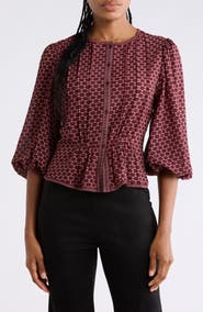 MAX STUDIO Bubble Sleeve Top
