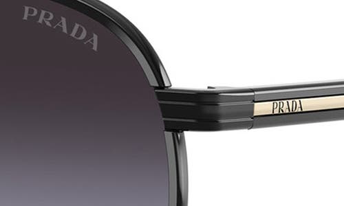 Prada Pr B57s Aviator Steel Sunglasses