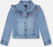 Deux par Deux Embroidery Long Sleeve Denim Jacket