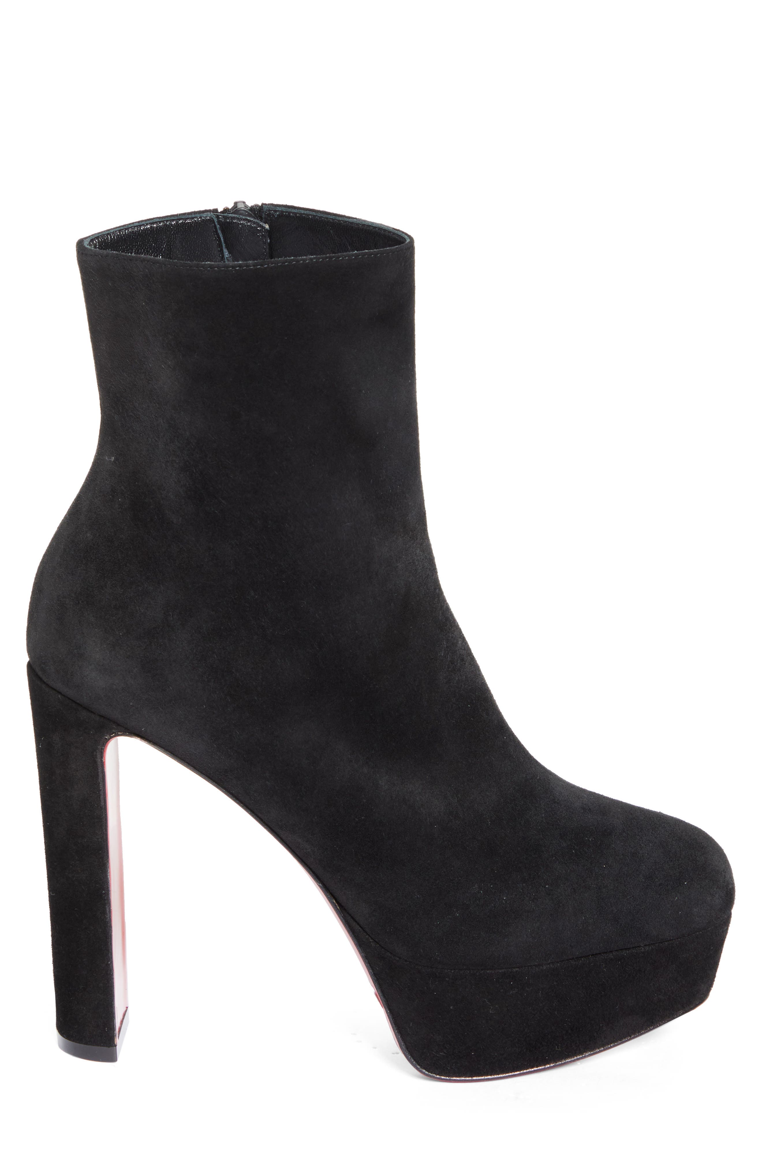 Christian Louboutin Loo Platform Bootie, Alternate, color, Black