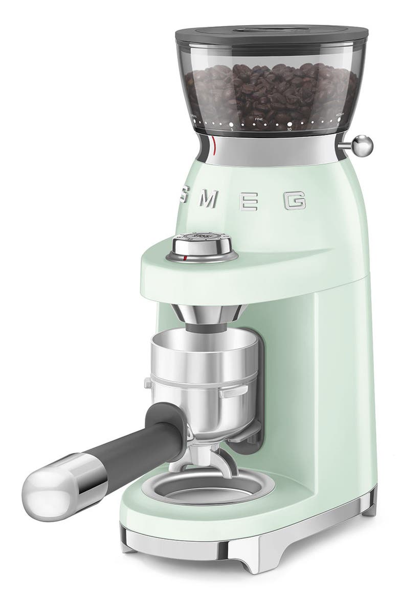 '50s Retro Style Coffee & Espresso Grinder, Alternate, color, PASTEL GREEN