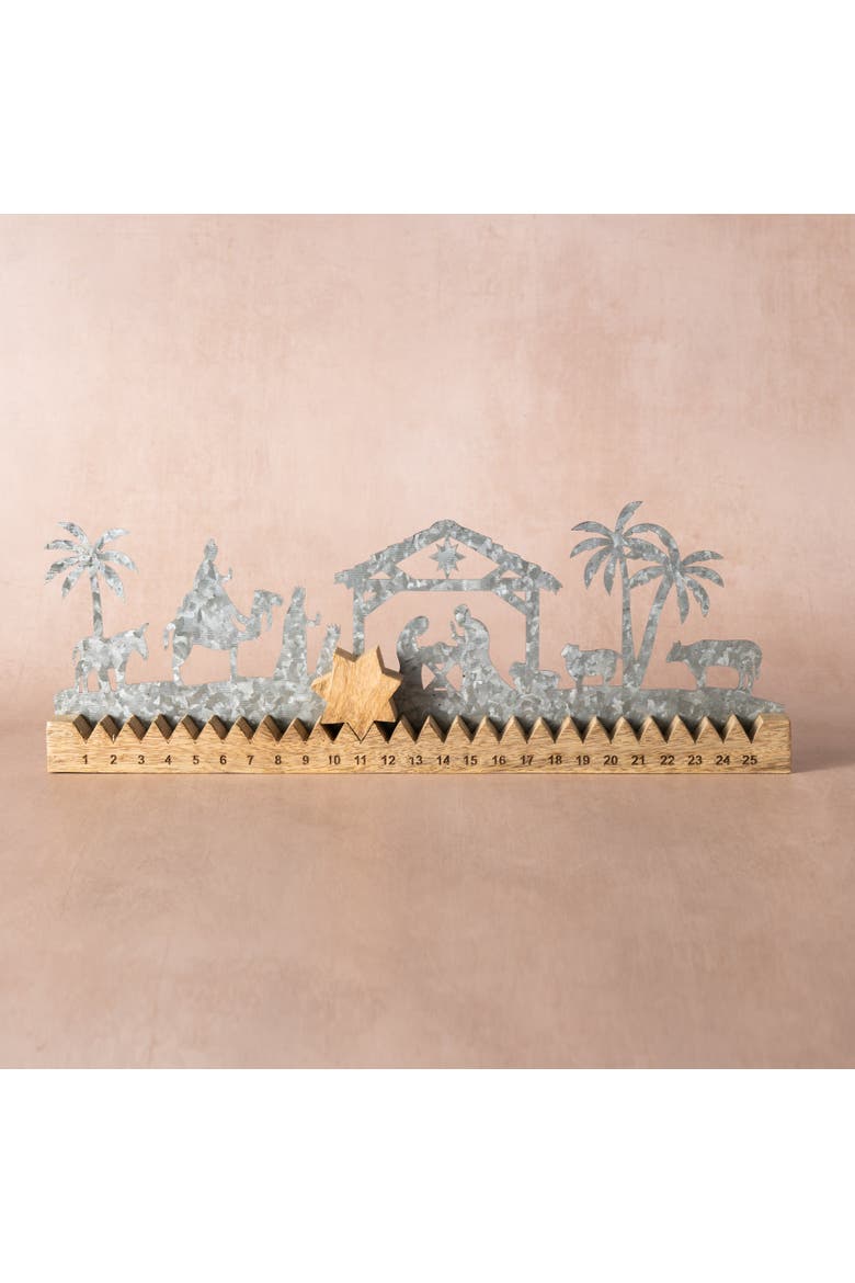Raja Nativity Advent Calendar, Alternate, color, Natural