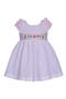 Kids' Strawberry Smocked Gingham Dress