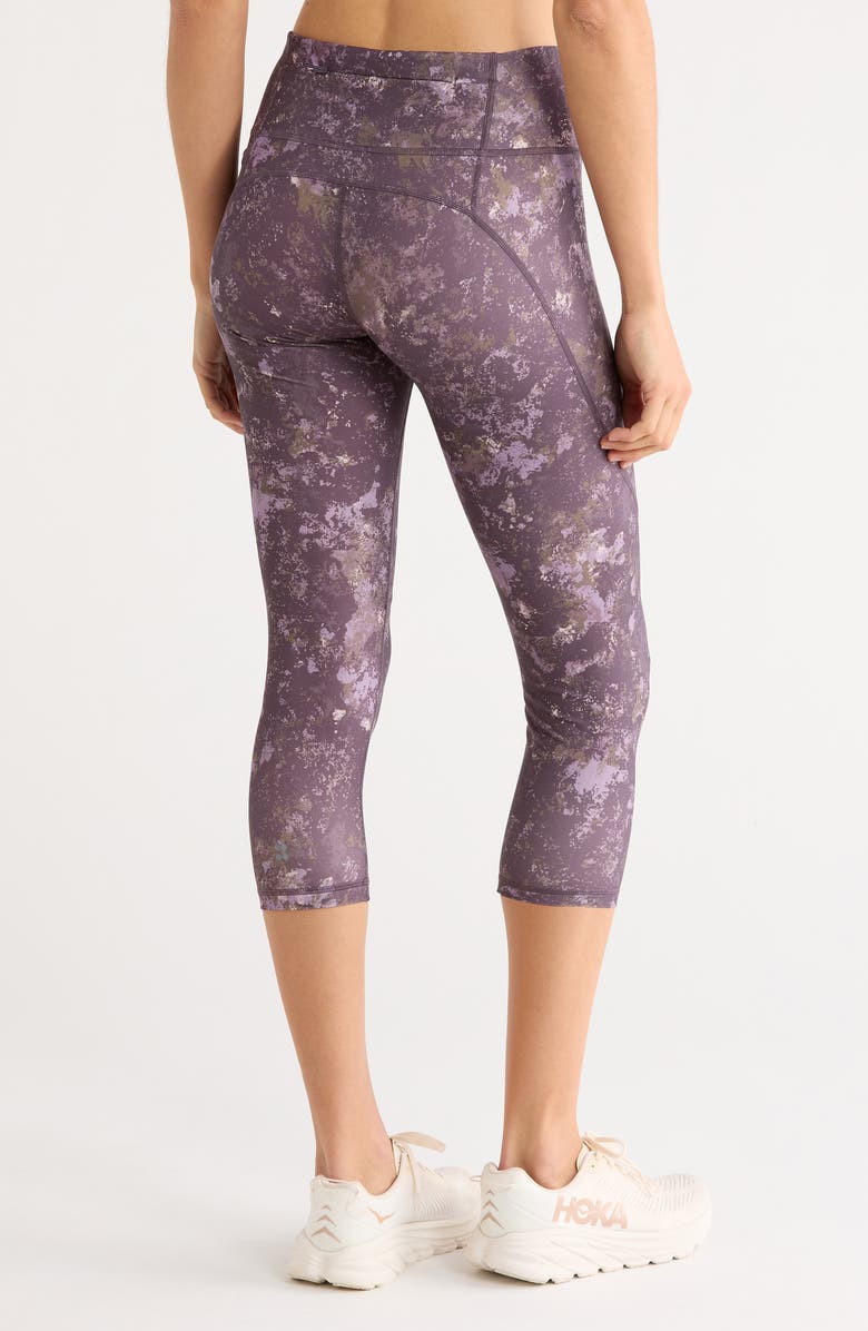 Sweaty Betty Power Workout Crop Leggings, Alternate, color, Purple Erosia Print