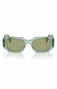 Prada 49mm Small Rectangular Sunglasses