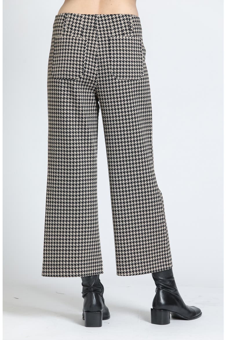 Wide Leg Cropped Patch Pocket Pants, Alternate, color, ALMOND BLACK