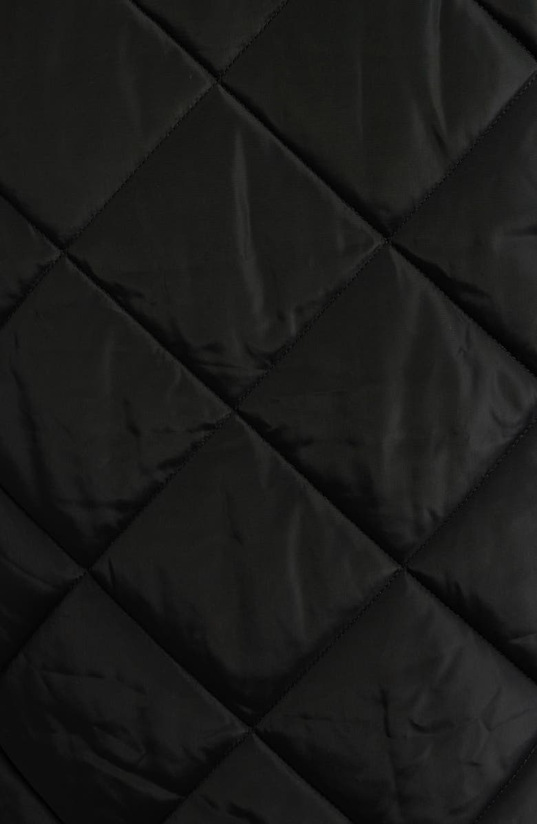 Lucky Brand Cozy Diamond Quilted Faux Shearling Lined Coat, Alternate, color, 