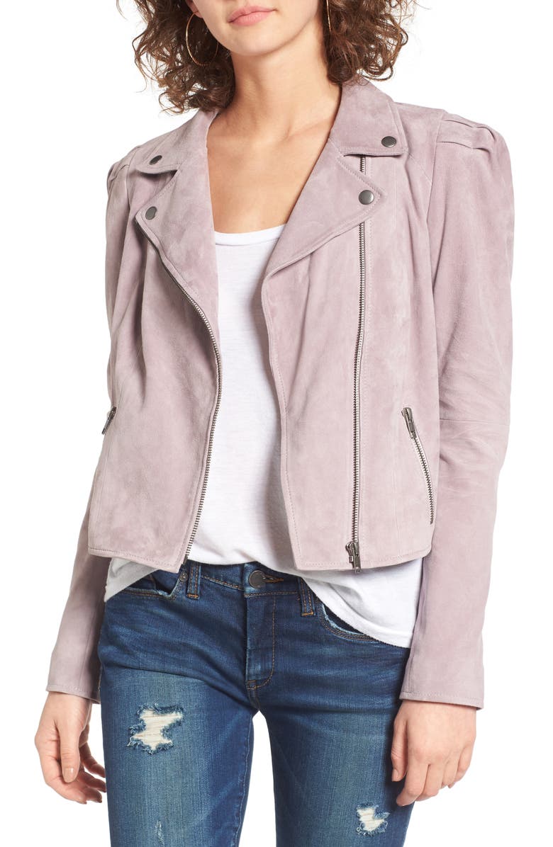 Leith Suede Moto Jacket, Main, color, 