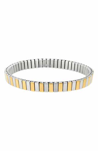 Adornia Two-Tone Stretch Bracelet