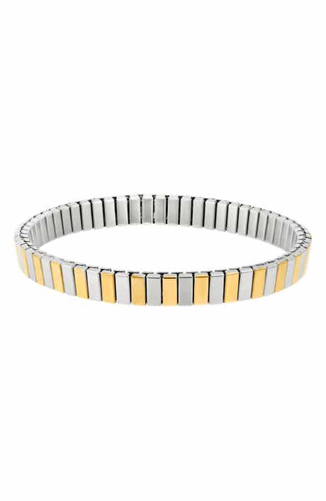 Adornia Two-Tone Stretch Bracelet