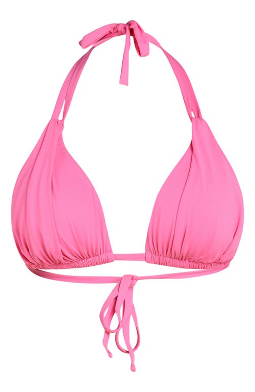 La Blanca Island Goddess Halter Bikini Top In Pink
