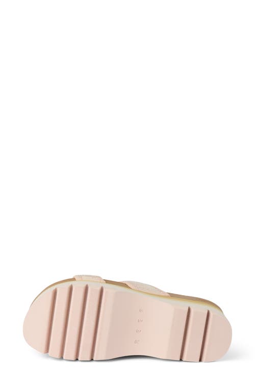 Reef Cushion Vista Higher Platform Slide Sandal In Cameo Rose