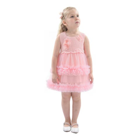 Flower Layered Tulle Dress (Baby)