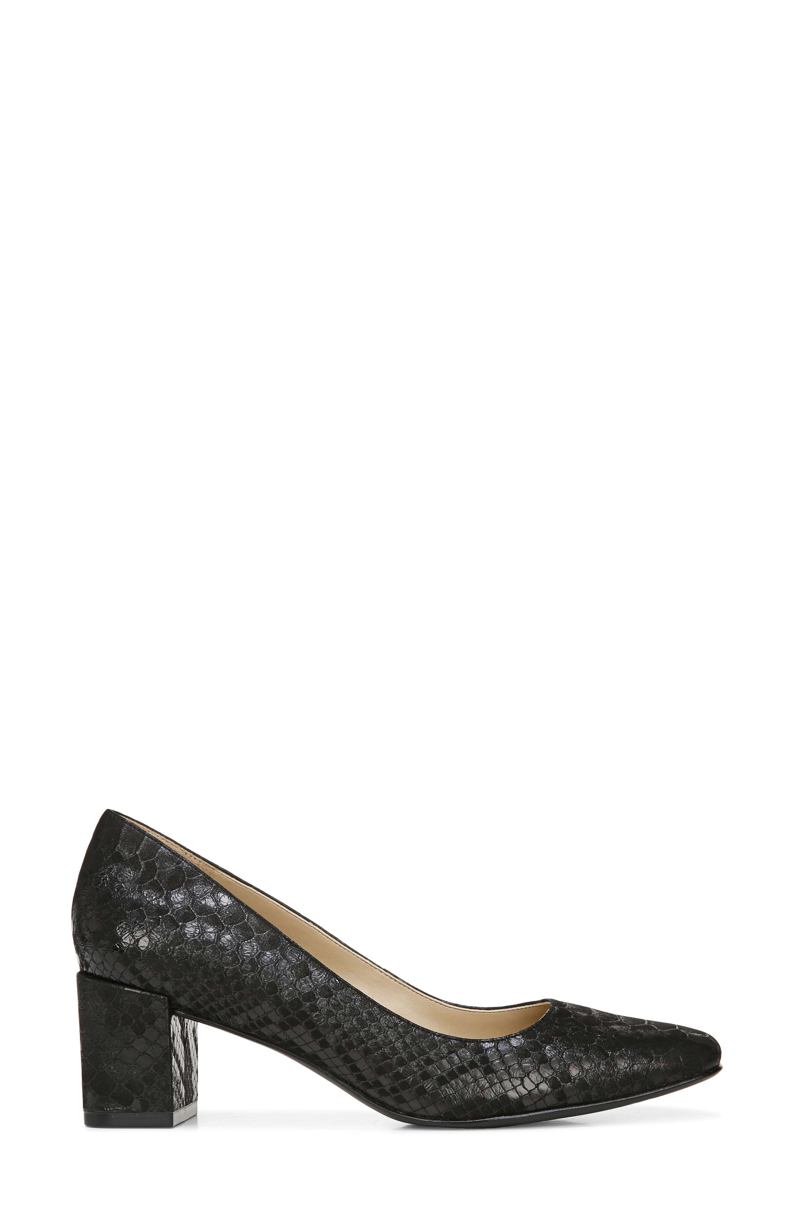 Karina Square Toe Pump, Alternate, color, BLACK SNAKE PRINT LEATHER