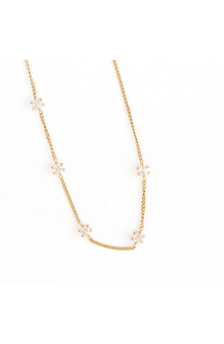 Pip Pop Diamond Repeat Necklace, Main, color, Gold