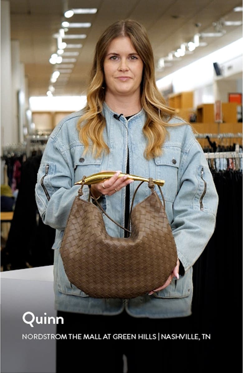 Sardine Intrecciato Leather Top Handle Bag, sales video thumbnail