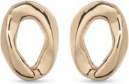 UNODE50 Sculpted Link Hoop Earrings