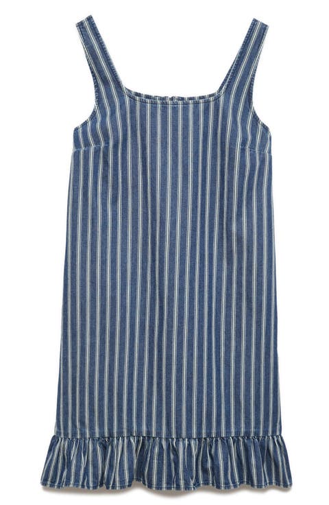 Ruffle Denim Mini Sundress