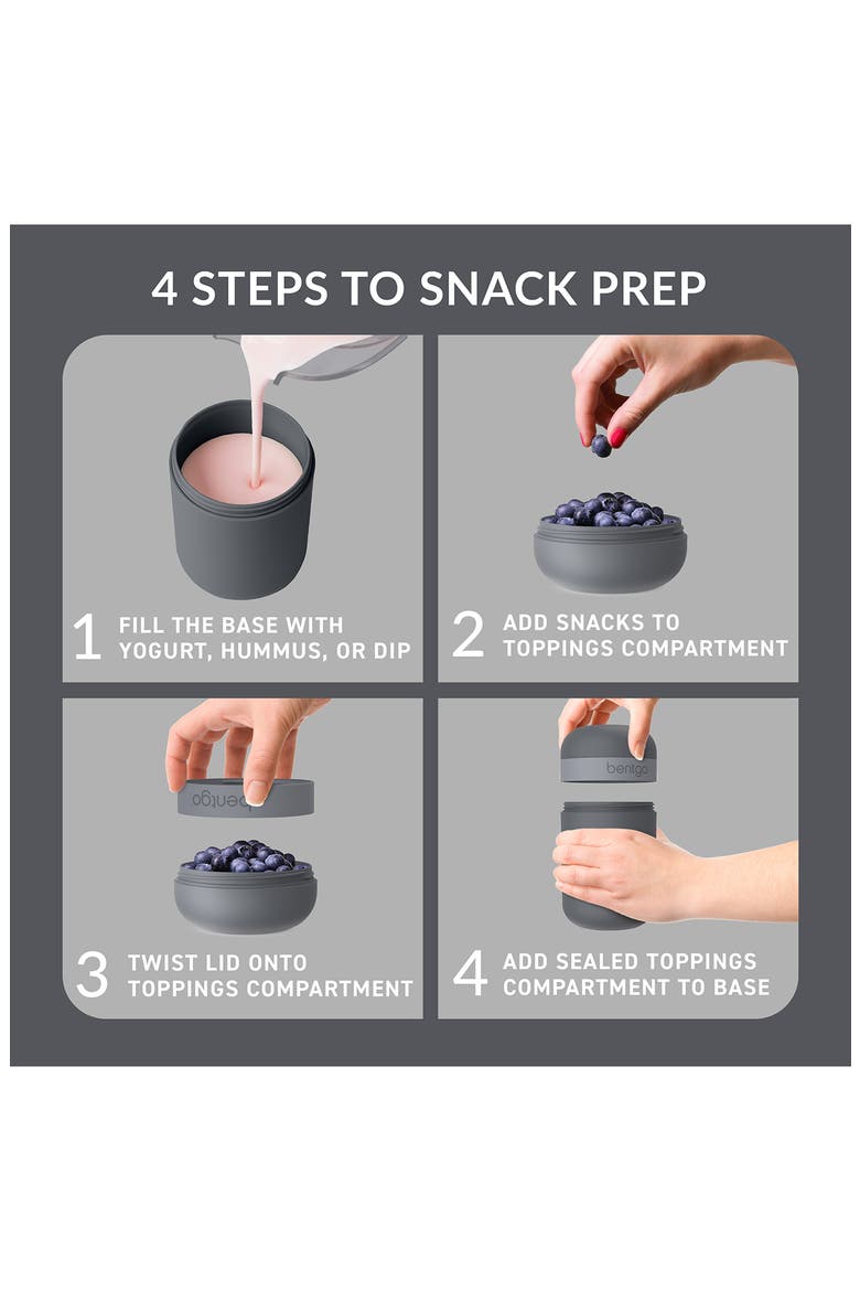 Bento Snack Cup, Alternate, color, DARK GRAY