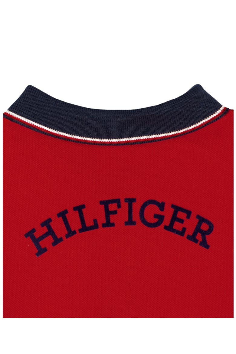 Polo Romper, Alternate, color, RED