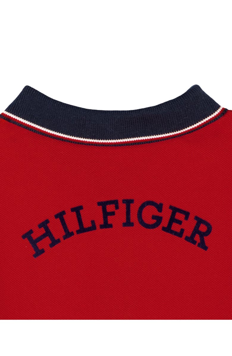 Tommy Hilfiger Polo Romper, Alternate, color, Red