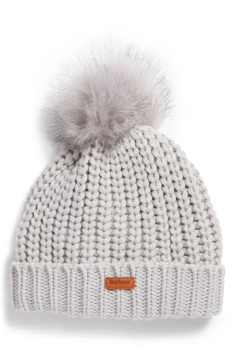 Saltburn Beanie with Faux Fur Pom
