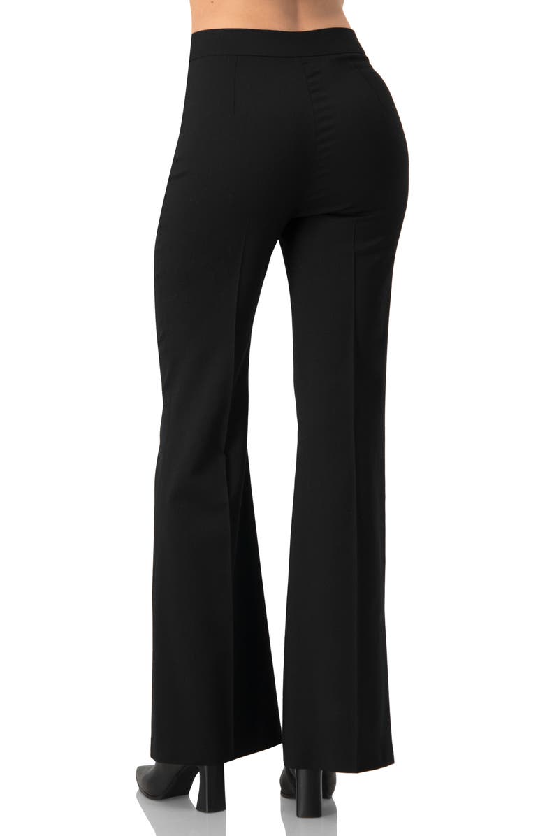 IVONNE Classic Tailored Straight-Leg Pants, Alternate, color, Black