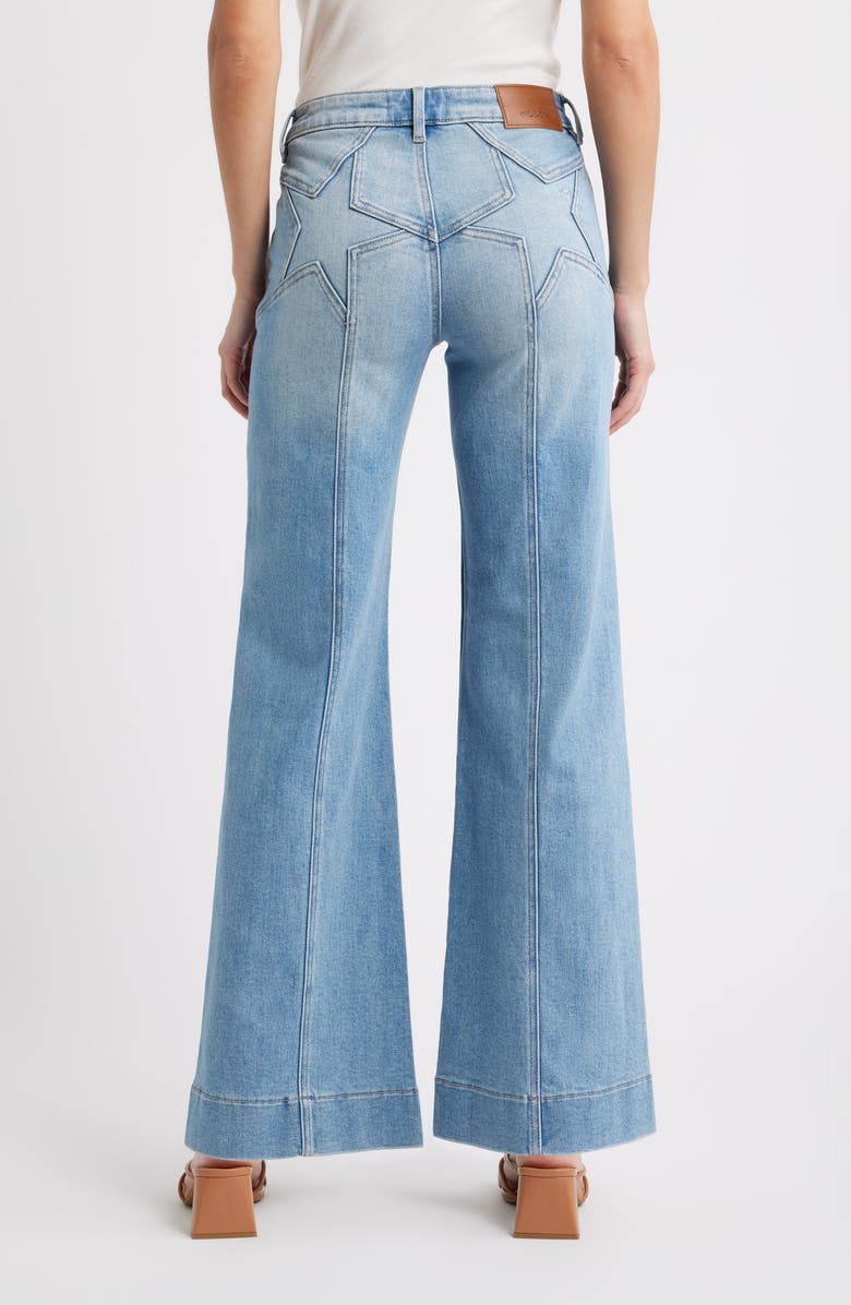 HIDDEN JEANS Star Mid Rise Flare Jeans, Alternate, color, Light Wash