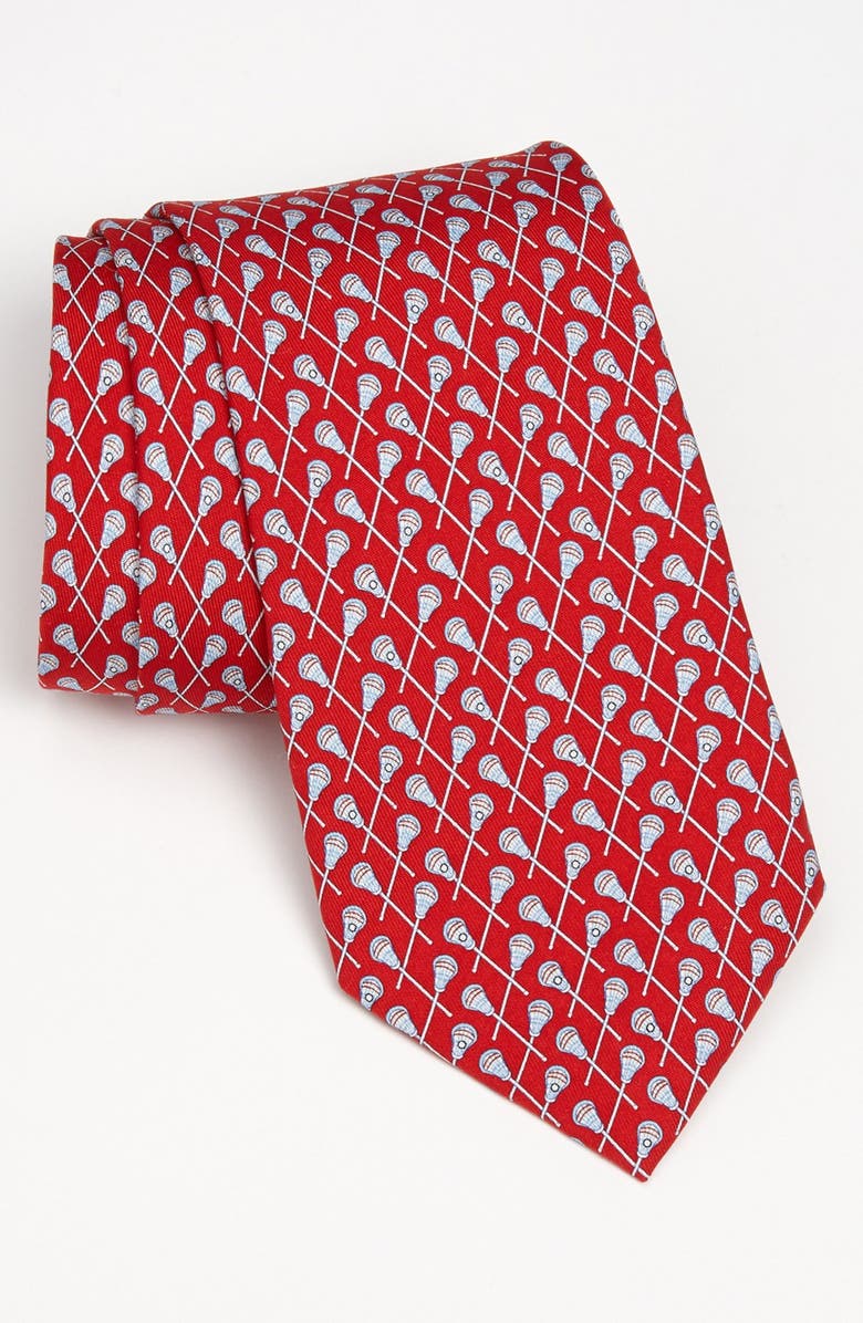 vineyard vines Lacrosse Silk Tie, Main, color, 