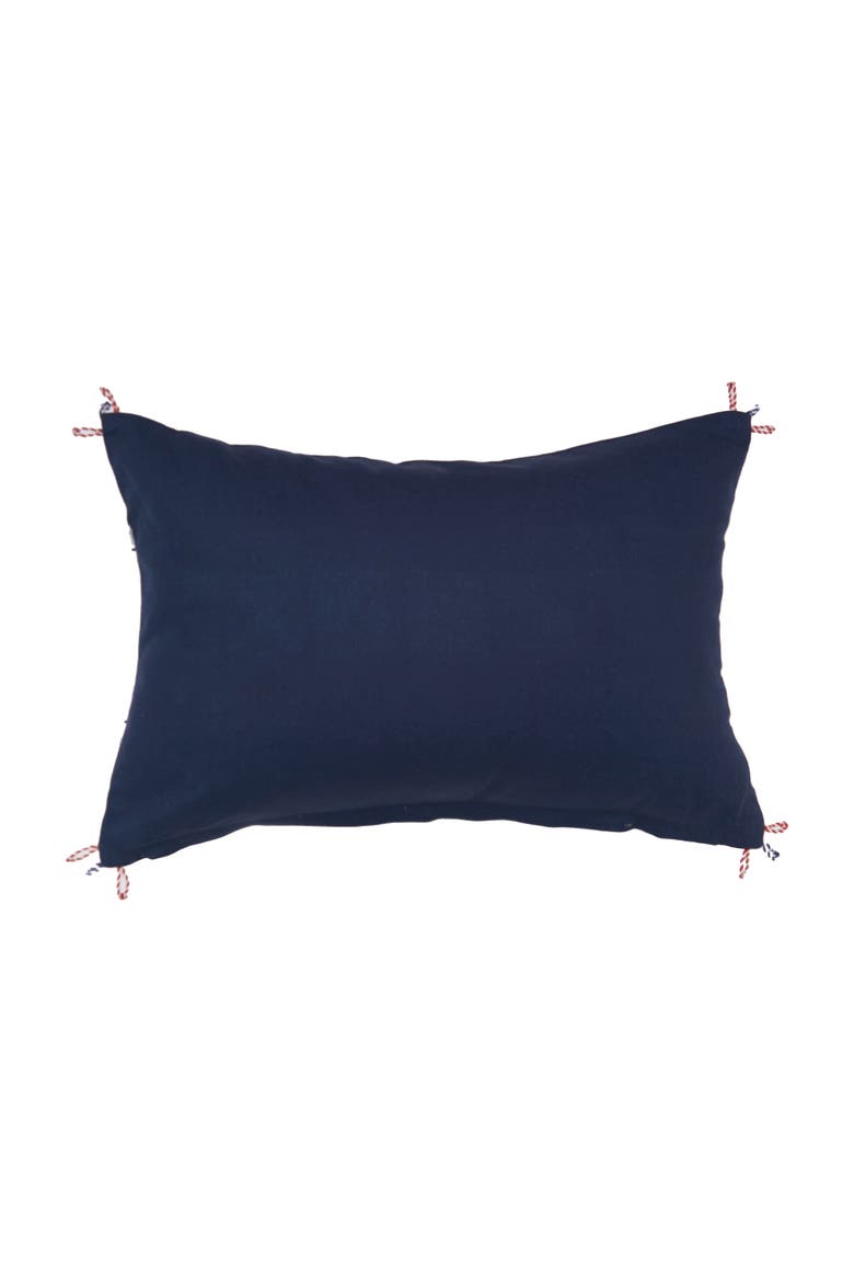 Nautical Flag Accent Pillow, Alternate, color, Blue