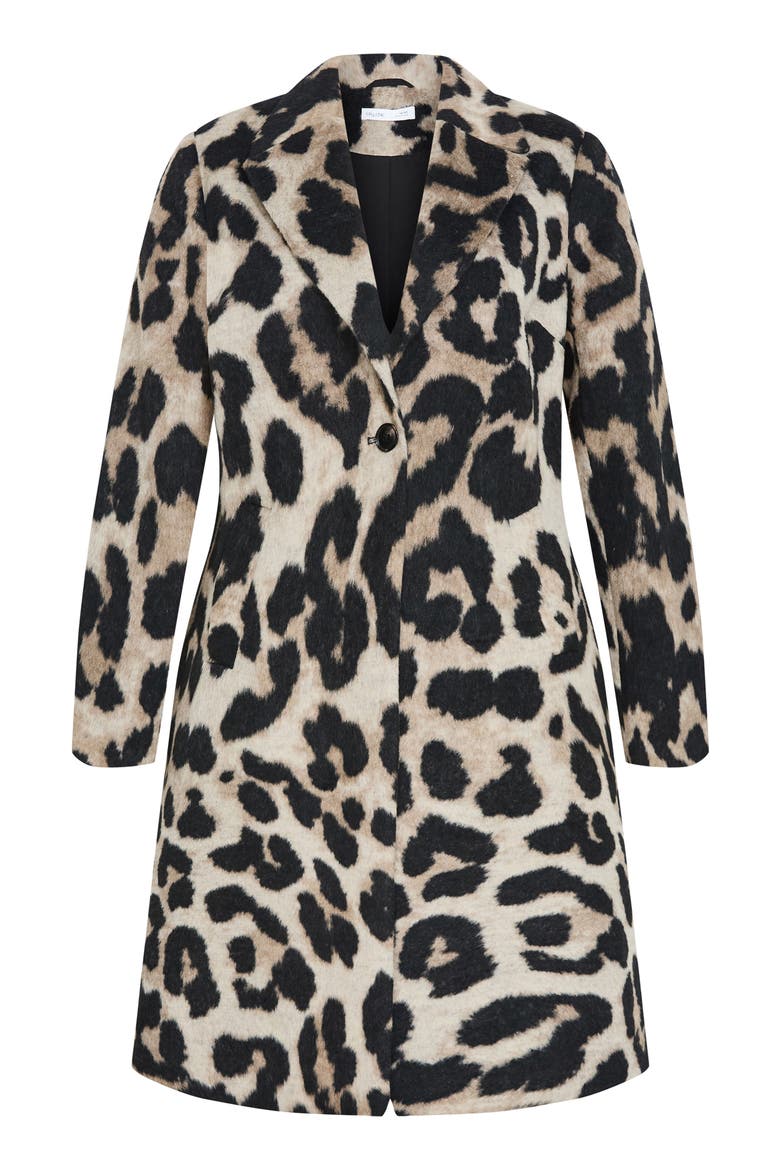 Print Coat, Alternate, color, LEOPARD