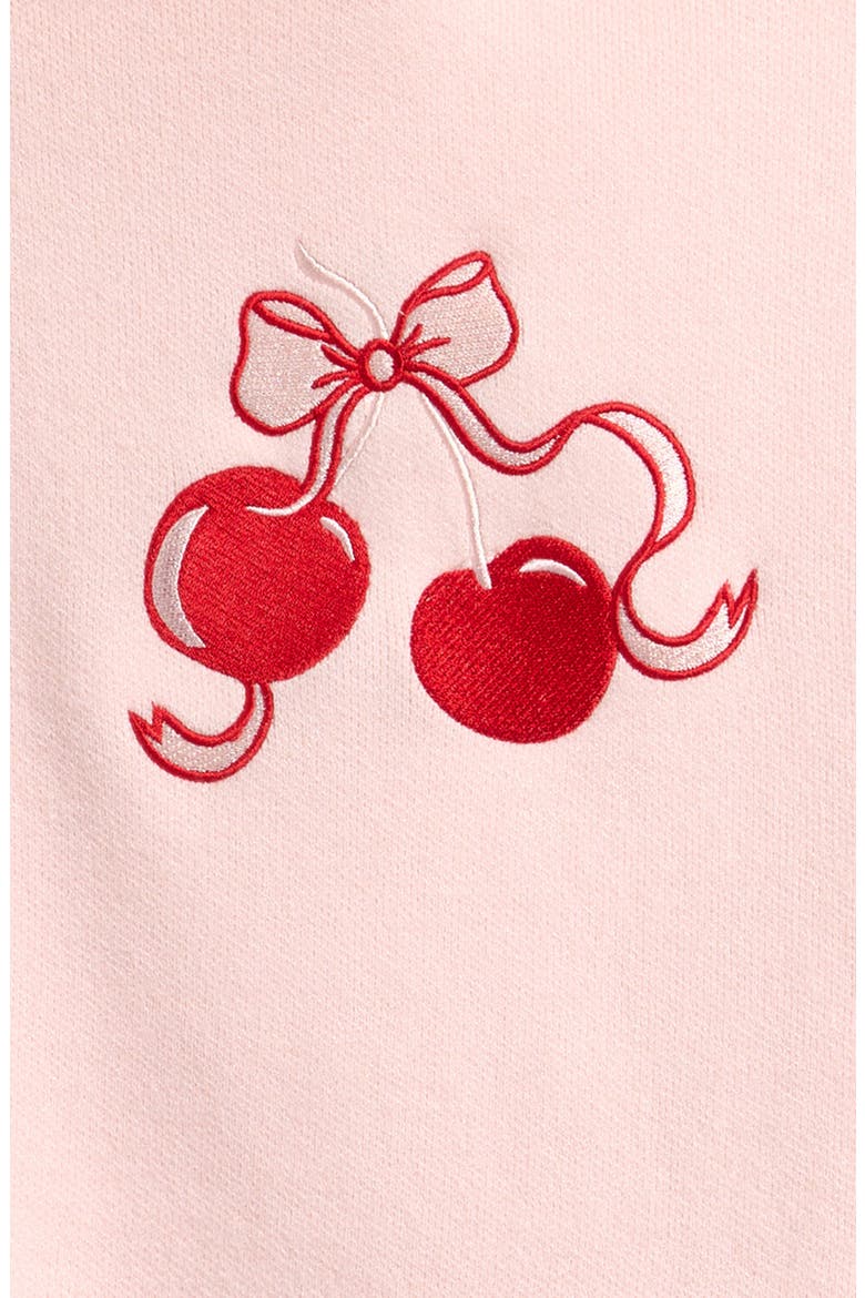 Kids' Cherry Hoodie, Alternate, color, PINK
