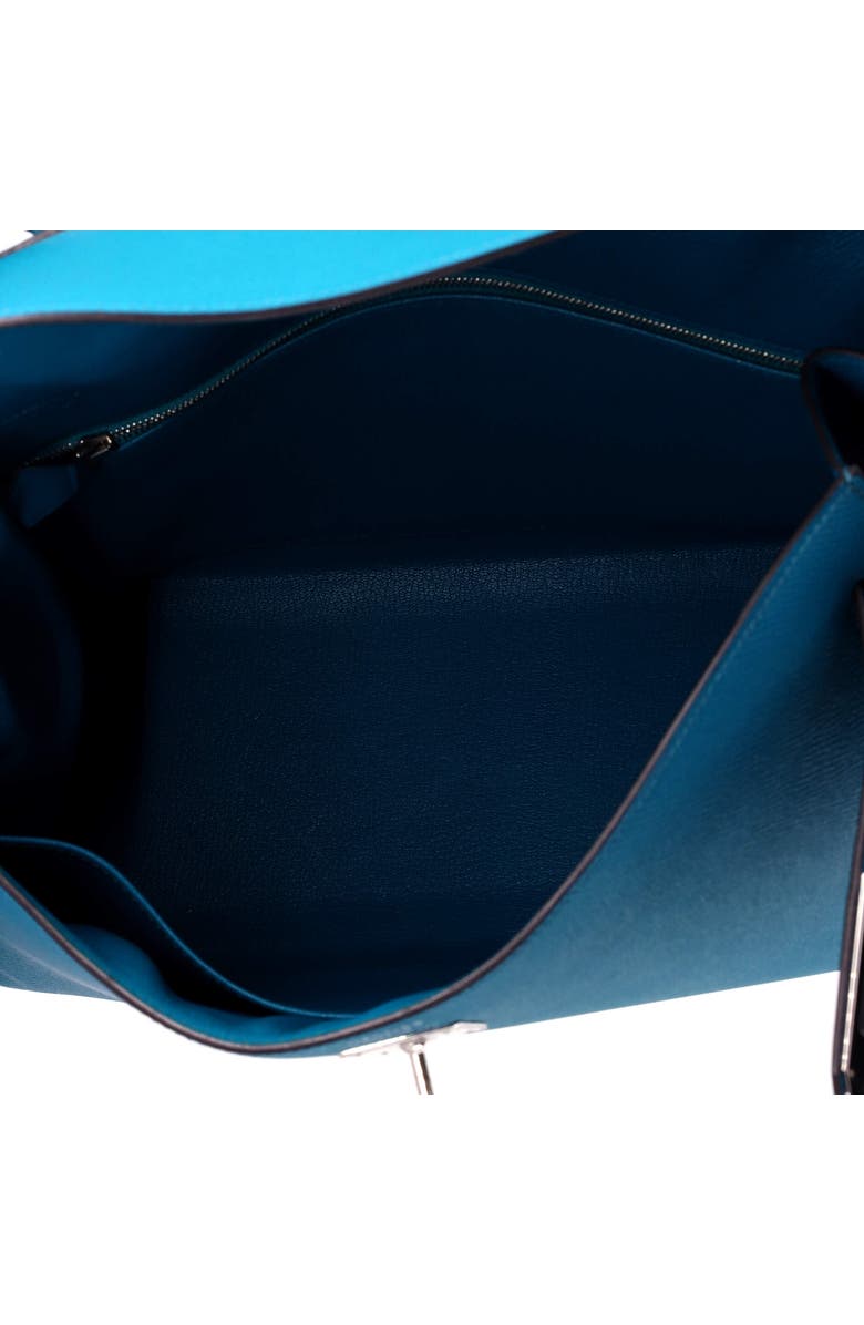 Pre-Owned Hermes Kelly Handbag Blue Epsom with Palladium Hardware 35, Alternate, color, Bleu Izmir