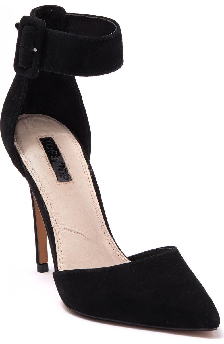 Topshop Grace Ankle Strap Pump, Main, color,