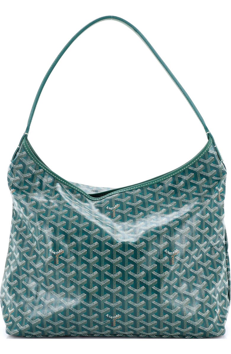 Pre-Owned Goyard Boheme Hobo Coated Canvas, Main, color, Green