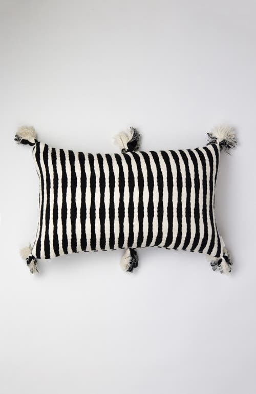 ARCHIVE NEW YORK ARCHIVE NEW YORK ANTIGUA CLASSIC STRIPED HANDWOVEN COTTON THROW PILLOW