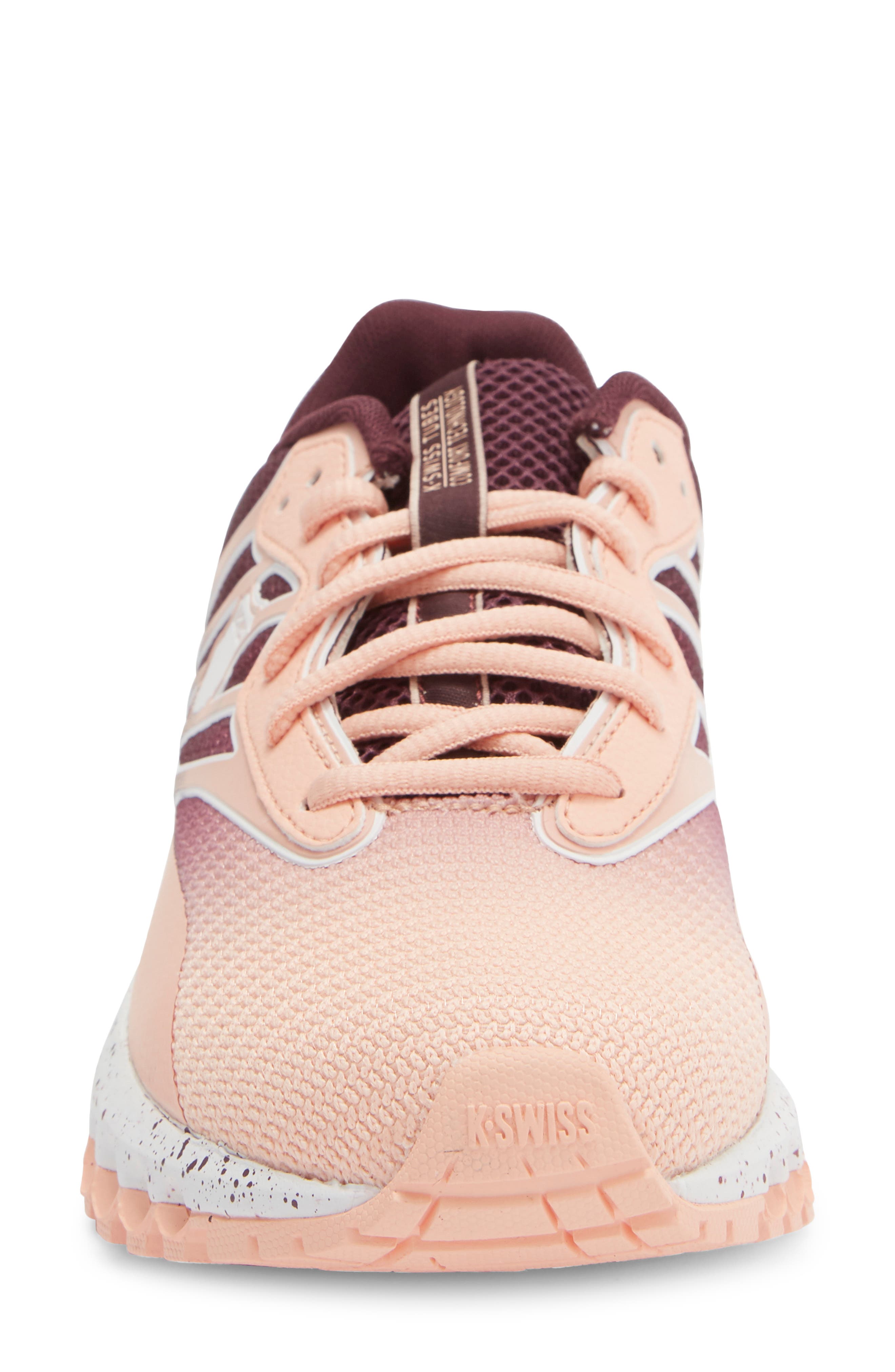 K-Swiss Tubes Sport Running Shoe, Alternate, color, Peach/ Fig/ White
