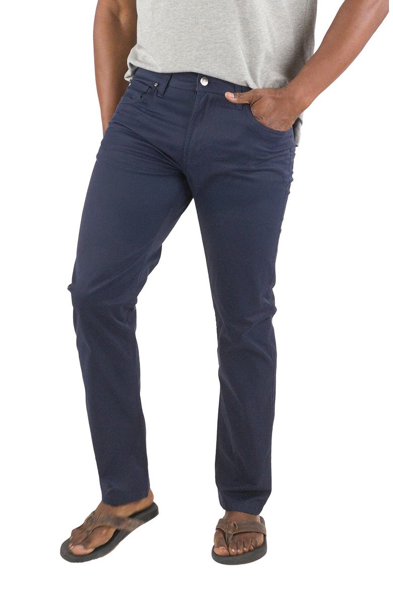 Performance Athletic Fit Pants, Main, color, VINTAGE INDIGO